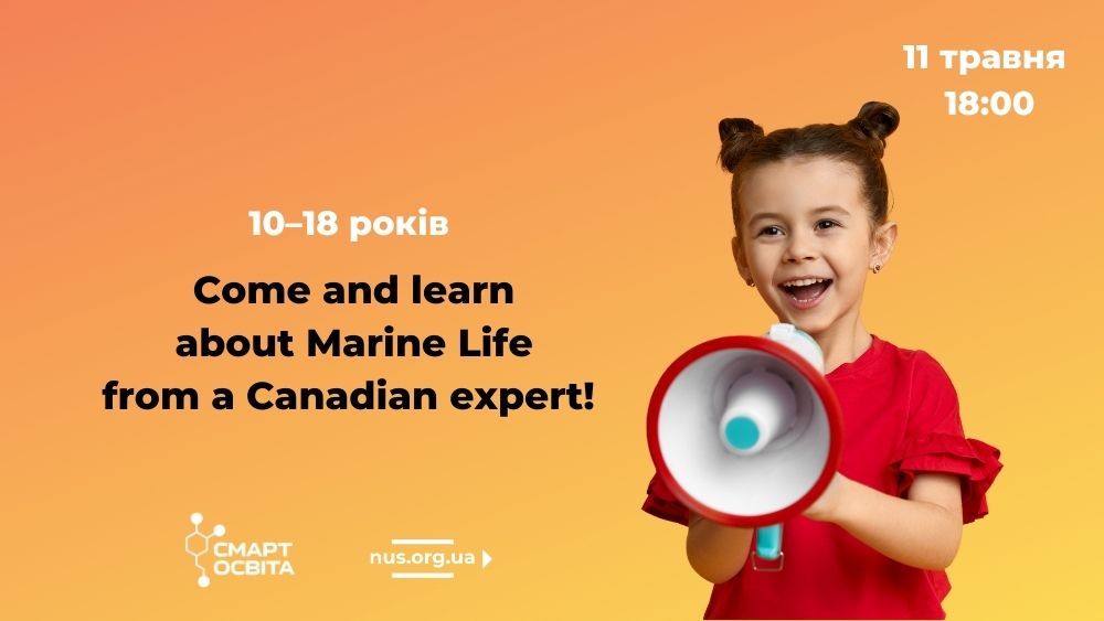 Come and learn about Marine Life from a Canadian expert!