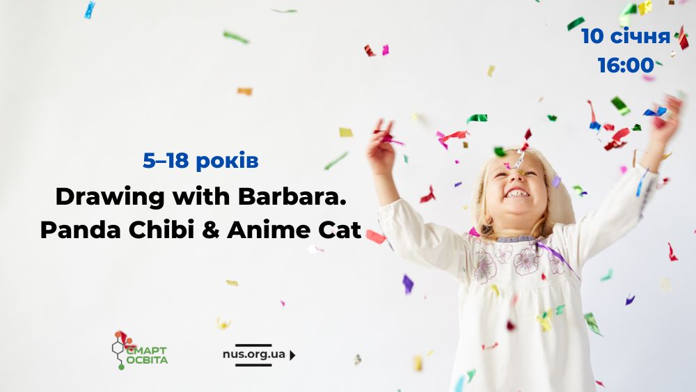 Drawing with Barbara. Panda Chibi & Anime Cat